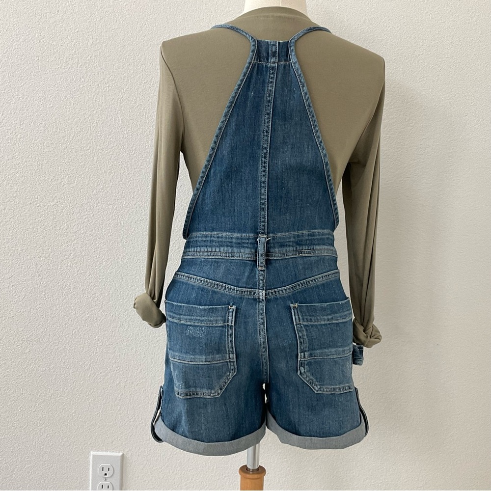 Anthropologie Pilcro Everyday Denim Short Overalls Size 25 - Picture 5 of 16